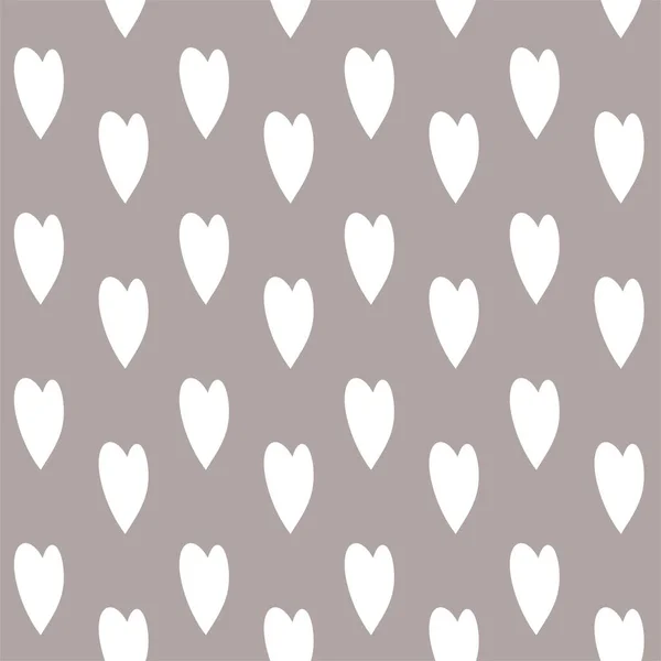 Seamless Pattern Cute Cartoon Hearts Decor Cloth Children Room Vector — Stock Vector