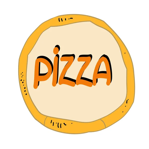 Voedsel Kleur Illustratie Pizza Ingrediënten Ingesteld Adverteren Restaurant Business Vector — Stockvector