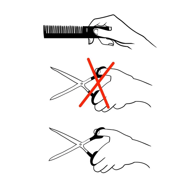 Disegni Simboli Pubblicità Parrucchieri Prodotti Cura Dei Capelli Disegni Vettoriali — Vettoriale Stock