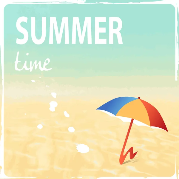 Urlaubskonzept Hintergrund Strand Thema Sommerurlaub — Stockvektor
