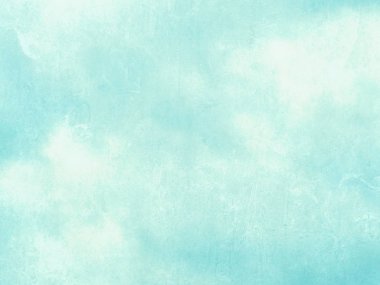 Mavi yeşil suluboya arka - soyut pastel gökyüzü doku