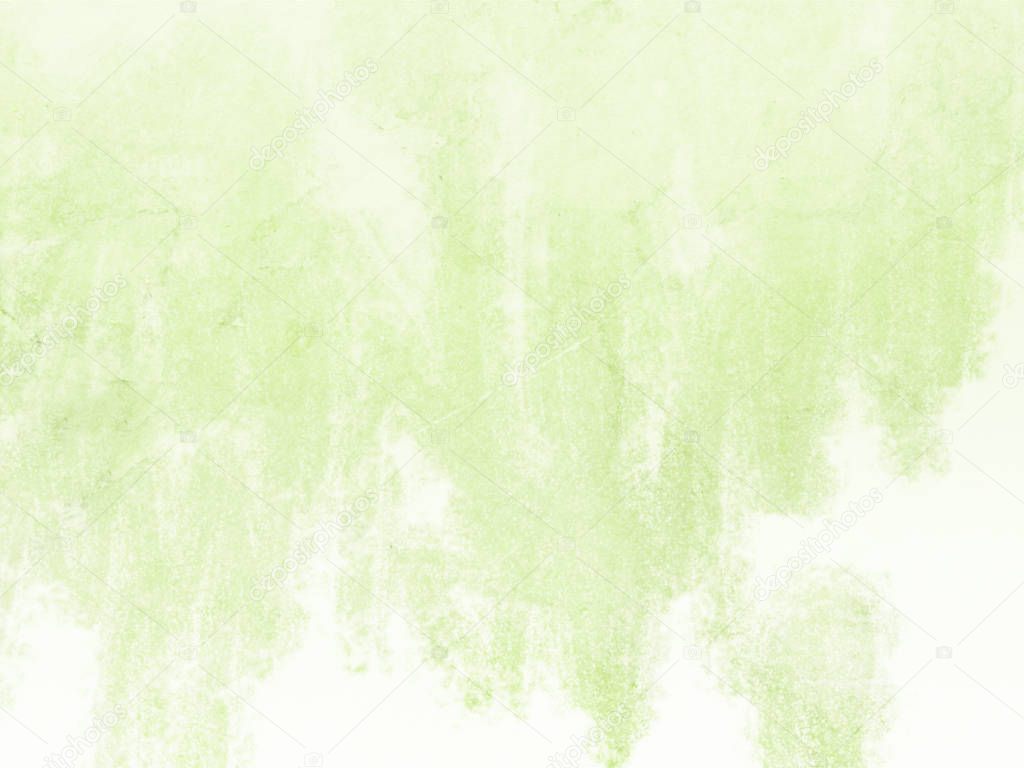 Soft green watercolor background with brush strokes