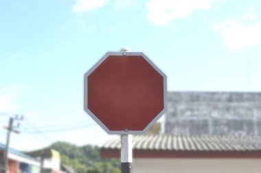 boş kırmızı trafik işareti 