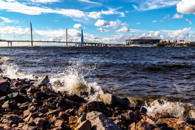 solma ışık sahilde gün batımı