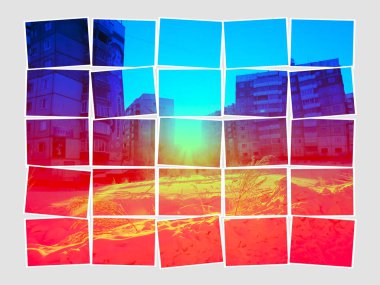 soluk ışıkta soyut arka planlar kümesi