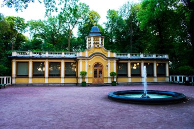 soluk ışık parkta bina