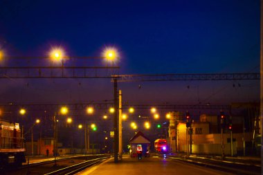 solma ışık gece şehirde trafik