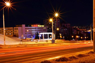 solma ışık gece şehir