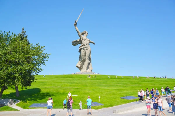 Памятник Родине Волгограде — стоковое фото
