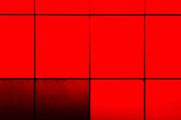 Red Squares Wall Bright Light — Stock Photo, Image