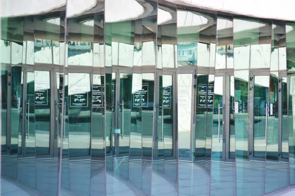 Interior Moderno Aeroporto Luz Não Muito Brilhante — Fotografia de Stock