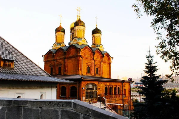 Basils Katedra Chrystusa Zbawiciela Moskwie Blaknięcie Światła — Zdjęcie stockowe