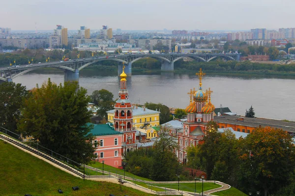 Панорама Кремля Московській Росії Загасання Світла — стокове фото