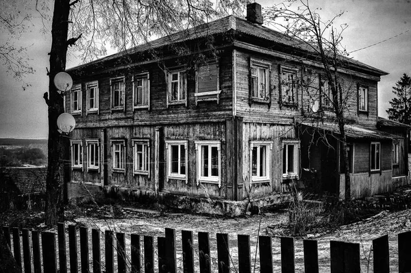 Oud Huis Verschoten Licht — Stockfoto