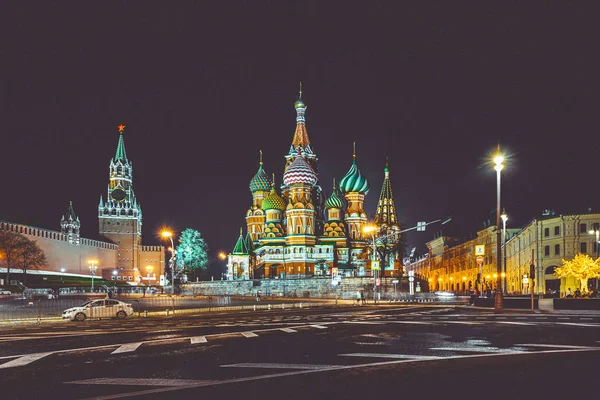 Moskauer Kreml Bei Nacht Verblassenden Licht — Stockfoto