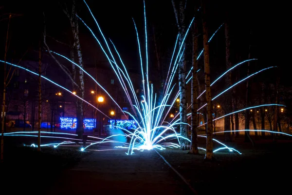Lichter Der Stadt Verblassten Licht — Stockfoto