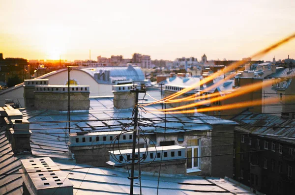 Bateaux Dans Port Dans Une Lumière Qui Estompe — Photo