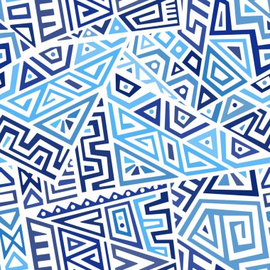 Yaratıcı Etnik Tarz Meydanı Kusursuz Düzen. Eşsiz geometrik vektör örneği. Ekran arkaplanı, site arkaplanı, ambalaj kağıdı, duvar kağıdı, tekstil ve yüzey tasarımı için mükemmel. Modaya uygun fayanslar.