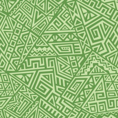 Yaratıcı Etnik Tarz Meydanı Kusursuz Düzen. Eşsiz geometrik vektör örneği. Ekran arkaplanı, site arkaplanı, ambalaj kağıdı, duvar kağıdı, tekstil ve yüzey tasarımı için mükemmel. Modaya uygun fayanslar.