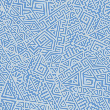 Yaratıcı Etnik Tarz Meydanı Kusursuz Düzen. Eşsiz geometrik vektör örneği. Ekran arkaplanı, site arkaplanı, ambalaj kağıdı, duvar kağıdı, tekstil ve yüzey tasarımı için mükemmel. Modaya uygun fayanslar.