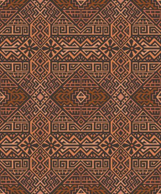 Yaratıcı etnik tarzı vektör Seamless modeli