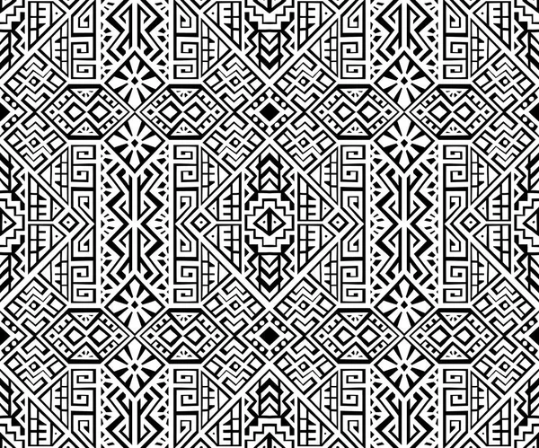 創造的なエスニック風ベクトルのシームレス パターン — ストックベクタ