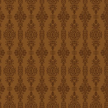 Vektör Dikişsiz desen etnik tarzda. Kabile yaratıcı sonsuz süsleme, kağıt, duvar kağıdı veya site arka plan ambalaj Tekstil tasarımı için mükemmel. Son moda el çekilmiş boho kiremit.