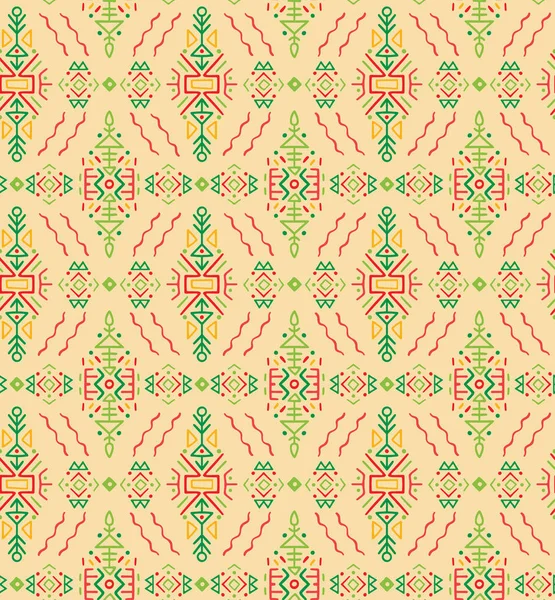 Vektor Seamless Pattern Etnikai Stílusú Kreatív Törzsi Végtelen Dísz Tökéletes — Stock Vector