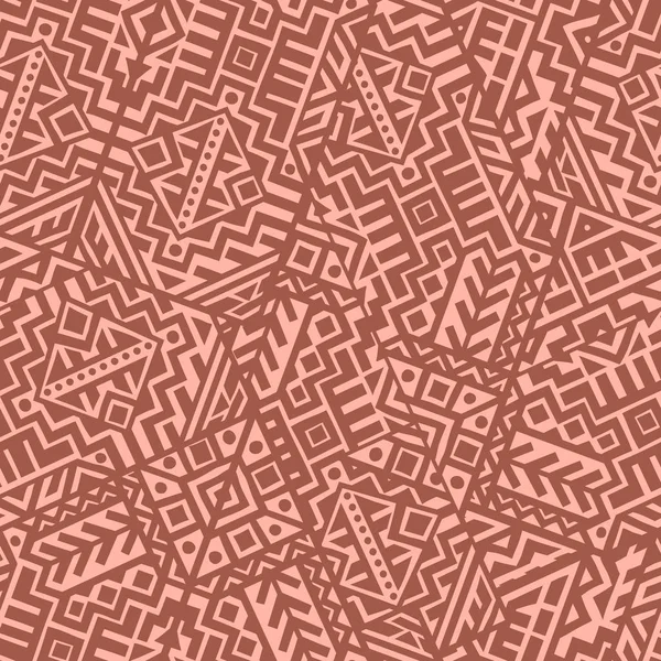 流行のエスニック スタイルで作成された幾何学的なシームレス パターン 自由奔放に生きるユニークなタイル テキスタイル デザイン 包装紙 壁紙サイトの背景や画面の背景に最適 — ストックベクタ