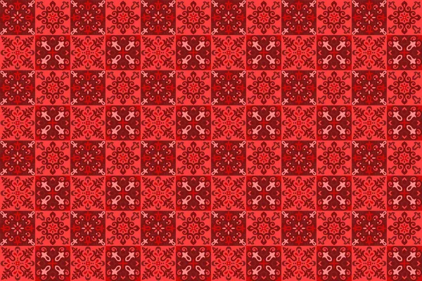 Azulejos Azulejos Vector patrón sin costura — Vector de stock