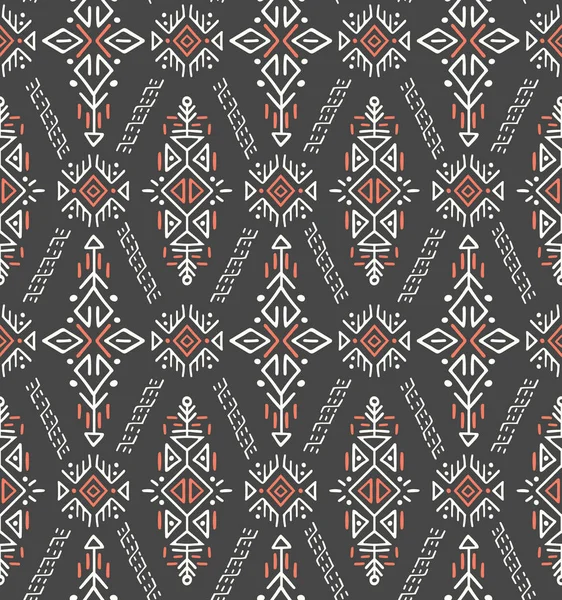 아프리카 민족 스타일 벡터 원활한 패턴 — 스톡 벡터