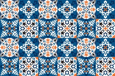 Azulejos Döşeme Vektörü Kusursuz Desen