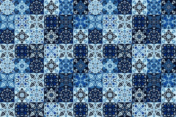 Azulejos Tile Vector modello senza soluzione di continuità — Vettoriale Stock