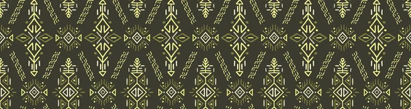 African Ethnic Style Vector Seamless Pattern — Stock Vector