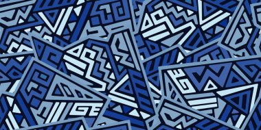 Yaratıcı geometrik vektör Dikişsiz desen