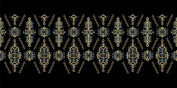 Africano estilo étnico vector raya ornamento — Archivo Imágenes Vectoriales