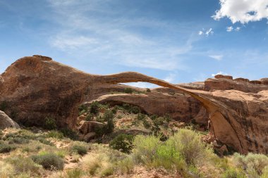 doğal kumtaşı manzara Arch Arches National Park, Utah, ABD