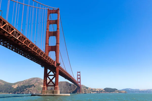 yerden görüntülemek için Golden Gate Köprüsü, San Francisco, Kaliforniya, ABD