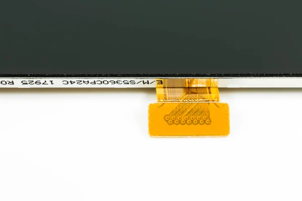 Smartphone Lcd Paneel Toont Connector Geïsoleerd Witte Achtergrond — Stockfoto