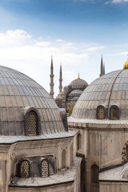 Sultan Ahmet Camii, Istanbul, Türkiye kubbeleri Ayasofya görüntülemek
