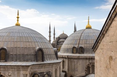 Sultan Ahmet Camii, Istanbul, Türkiye kubbeleri Ayasofya görüntülemek