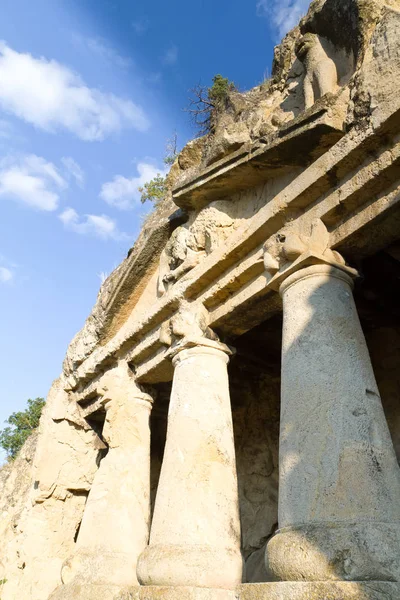 Древні Скельні Гробниці Поблизу Турецька Міста Boyabat Індичка Азії — стокове фото