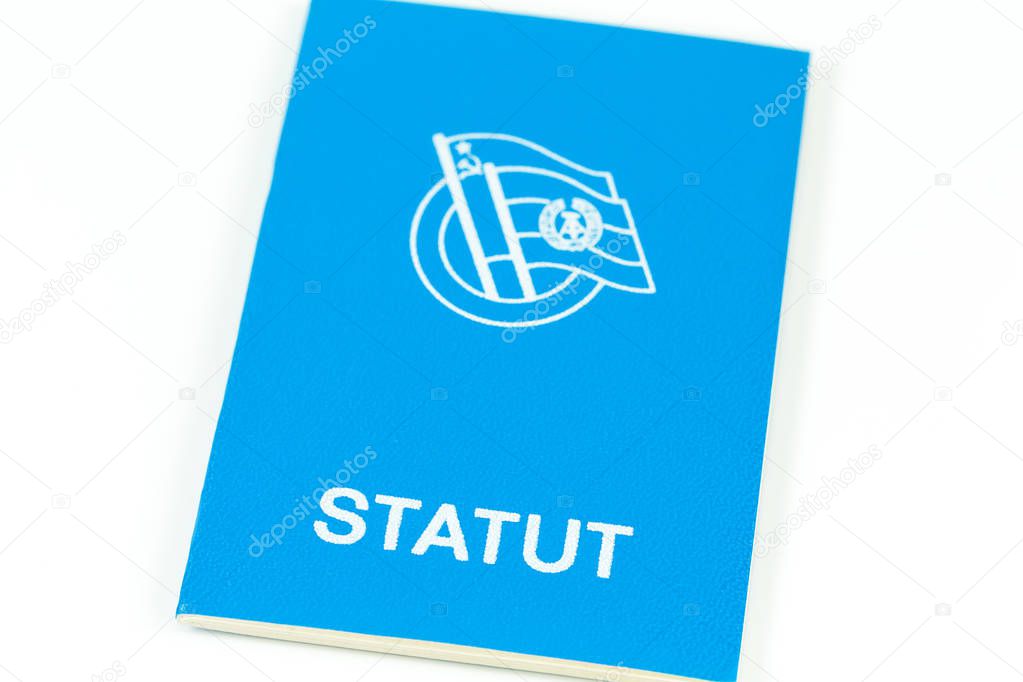 cover of the constitution of the Society for German Soviet Friendship