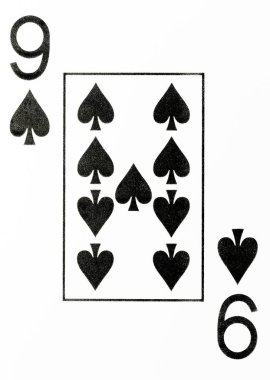 büyük dizini oyun kağıdı 9 maça Amerikan güverte