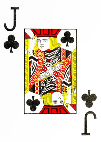 Grande Indice Jack Carte Gioco Fiori Mazzo Americano — Foto Stock