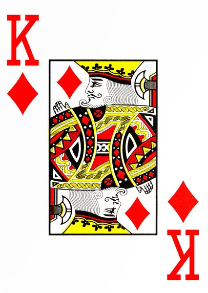 large index playing card king of diamonds american deck