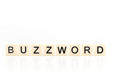 kopya alanı ile beyaz arka plan üzerinde izole plastik levhalar üzerinde kelime terim