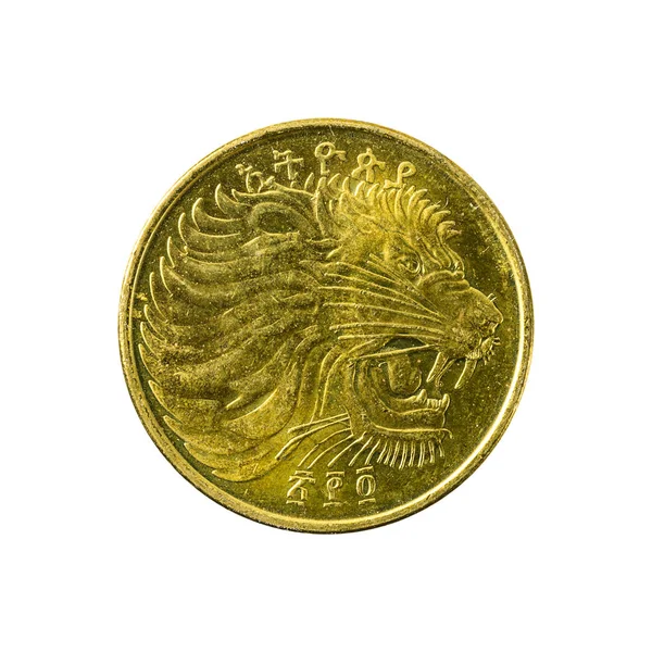 Ethiopian Santim Coin Reverse — Stock Photo, Image