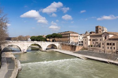 Tiber Adası, Roma, İtalya, Avrupa'ya görüntülemek