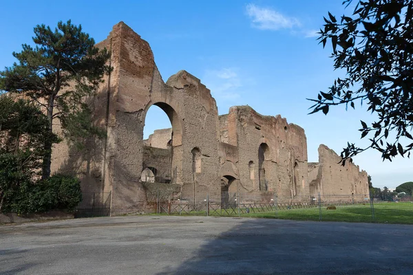 Caracalla Termal Hamam Roma Talya Avrupa Nın Antik Kalıntılar — Stok fotoğraf